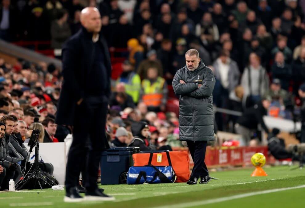 Ange Postecoglou Dismisses Jamie Redknapp’s Criticism After Spurs’ Crushing Defeat at Anfield